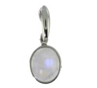 Artipol European production pendant in French style. Rhodium plated silver with natural stone - model P2204, Domyślny, Stone Silver Rhodium Plated Stone, Pierre de lune