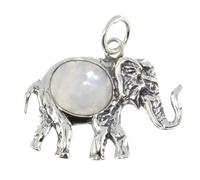 Artipol European production pendant in French style. Silver with natural stone - model P5404, Domyślny, Silver Stone, Pierre de lune