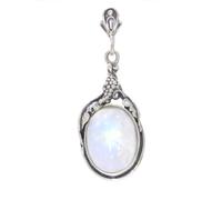 Artipol Pendant European production in French style. Silver with natural stone - model P4601, Domyślny, Silver Stone, Pierre de lune