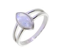 Artipol Ring European product French style. Srebro rodowane with natural Moonstone - model 2630-PL, size 50