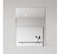 Artis® 450 x 600mm Bevelled Edge Bathroom Mirror With Shelf Frameless Vanity Mirrors Wall Mounted 4mm Mirrored Glass, Rectangular