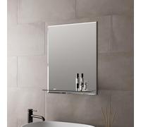 Artis® 450 x 600mm Bevelled Edge Bathroom Mirror With Shelf Frameless Vanity Mirrors Wall Mounted 4mm Mirrored Glass, Rectangular