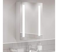 Artis® 500 x 650mm Bathroom Mirror Cabinet LED Lights Wall Mounted Shaver Demister Illuminated Mirrors for Bathrooms, Mains Powered, Motion Sensor