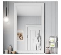 Artis® 600 x 1000mm Bathroom Mirror Gloss White Wood Framed Vanity Mirrors Wall Mounted Mirrored, Rectangular