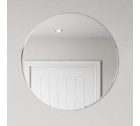 Artis® 600 x 600mm Round Bathroom Mirror Frameless Vanity Mirrors Bevelled Edge Wall Mounted 4mm Mirrored Glass