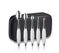 Artis Elite 5 Brush Set - Ergonomic, Durable Makeup Brushes - Makeup Brush Set with CosmeFibre Bristles - Face Makeup Brushes - Mirror Finish - 5 Pc