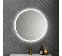 Artis Round Backlit LED Mirror with Demister 600 x 600mm - Mains Power