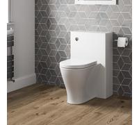 Artis White Back To Wall Toilet Unit & D Shape Arles Toilet 500mm