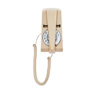 Artisam Retro Vintage Landline Telephone, Corded Wall Mounted Rotary Dial Phone for Home Office Hotel School (Ivory)