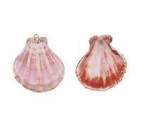 ARTISAMILY 10pcs Spiral Shell Bracelet Charms Summer Beach Shell Keychain Charms Gold Plated Conch Necklace Pendants Hang Ornament for DIY Craft Bracelet Jewelry Making 37-45 mm