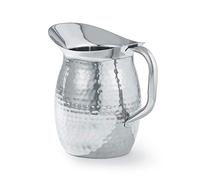 Artisan 2-Quart Stainless Steel Serving Pitcher with Hammered Texture