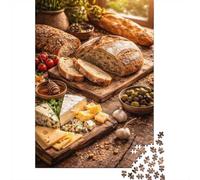 Artisan Bread, Cheese, and Olives Platter Jigsaw Puzzle, 1000 Piece | For piece-by-piece progress, this adult jigsaw puzzle with 1000 pieces offers a classic activity for adults.