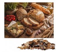 Artisan Bread, Cheese, and Olives Platter Jigsaw Puzzle, 1000 Pieces | Puzzle for Adults - screen-free tabletop leisure during indoor leisure.