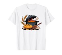 Artisan Bread Scoring Pattern Line Art Dutch Oven Baker T-Shirt