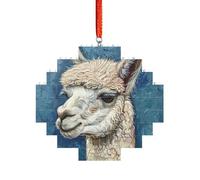 Artisan Brick Puzzle Building Block DIY Ornament Decor 3D Jigsaw Thoughtful Gift Alpaca Llama Print