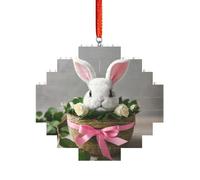 Artisan Brick Puzzle Building Block DIY Ornament Decor 3D Jigsaw Thoughtful Gift Bunny Rosette Print