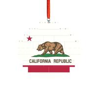 Artisan Brick Puzzle Building Block DIY Ornament Decor 3D Jigsaw Thoughtful Gift California State Flag Print