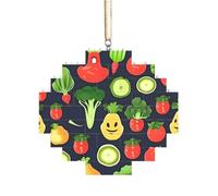 Artisan Brick Puzzle Building Block DIY Ornament Decor 3D Jigsaw Thoughtful Gift Cartoon Vegetable Fruit Print