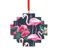 Artisan Brick Puzzle Building Block DIY Ornament Decor 3D Jigsaw Thoughtful Gift Flamingo Floral Printed Print