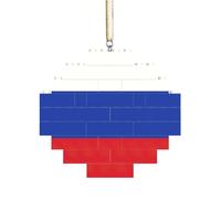 Artisan Brick Puzzle Building Block DIY Ornament Decor 3D Jigsaw Thoughtful Gift Russian Flag Print