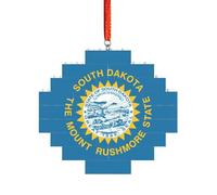 Artisan Brick Puzzle Building Block DIY Ornament Decor 3D Jigsaw Thoughtful Gift South Dakota Flag Print