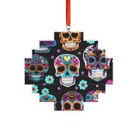 Artisan Brick Puzzle Building Block DIY Ornament Decor 3D Jigsaw Thoughtful Gift Sugar Skull Print