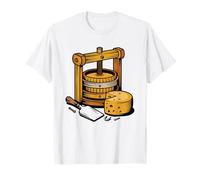 Artisan Cheese Wheel Aging Cave Line Art Cheesemaker T-Shirt