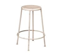 Artisan Cream Metal Bar Stool - Cream