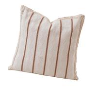 Artisan Crochet Linen Blend Pillow Case Cotton Pillowcase Featuring Motif Modern Farmhouse Sofa Styling