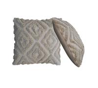 Artisan Furniture 2 Grey Mini Diamond Tassle Cushions