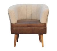 Artisan Furniture Boucle Cream Buffalo Armchair
