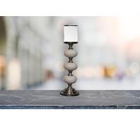 Artisan Furniture Chrome Bubble Candle Holder Set