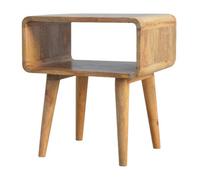 Artisan Furniture Nordic Style Open Bedside With One Compartment - Mango Wood - L35 X W45 X H50 Cm - Oak-Ish
