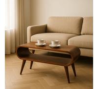 Artisan Furniture Solid Wood Amaya Nordic Style Coffee Table, 1 Open Slot, Brown