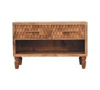 Artisan Furniture Solid Wood Arno Shoe Storage Unit in Golden Teak