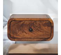 Avora Mini Wall-Mounted Chestnut 1 Drawer Nightstand