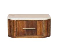Artisan Furniture Solid Wood Beaumont Wall-Mounted Bedside, 1 Drawer , Brown
