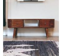 Artisan Furniture Solid Wood Chestnut Round Open Media Unit