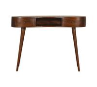 Artisan Furniture Solid Wood Chestnut Wave Writing Desk