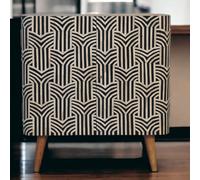 Artisan Furniture Solid Wood Edessa Bone Inlay Cabinet, 2 Doors, Beige