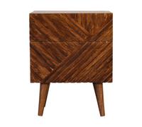 Artisan Furniture Solid Wood Lille 2 Drawer Bedside