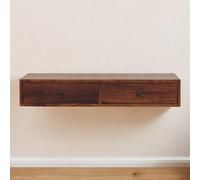 Artisan Furniture Solid Wood Lunar 2 Drawer Chestnut Wall Mounted Console