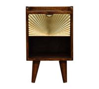 Mini Manila Gold 1 Drawer Bedside