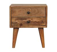 Artisan Furniture Solid Wood Mini Oak-Ish Modern Bedside
