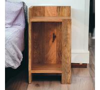 Artisan Furniture Solid Wood Oak-Ish Box Bedside