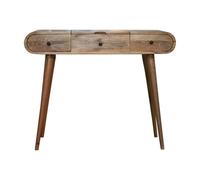 Artisan Furniture Solid Wood Oak-ish Round Dressing Table