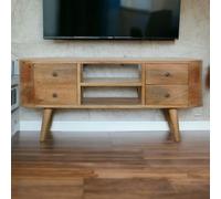 Artisan Furniture Solid Wood Rounded Entertainment Unit