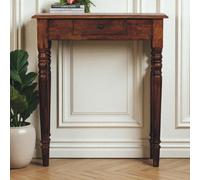 Artisan Furniture Solid Wood Turned Legs 1 Drawer Chestnut Console