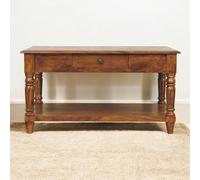 Artisan Furniture Solid Wood Turned Legs Chestnut 2 Drawer Coffee Table