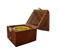 Artisan Incense Burning Unique Wooden Construction Holder Housewarming Gift Incense Stand